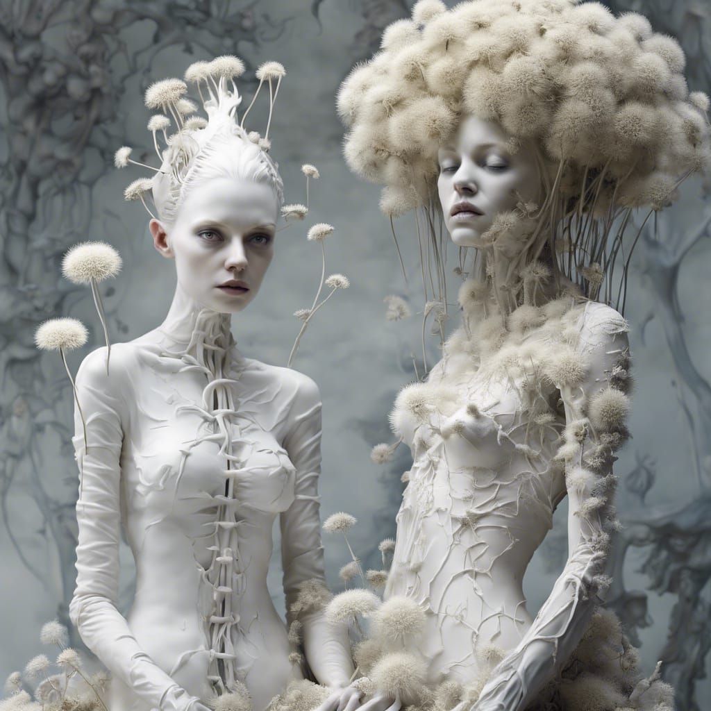 Dandelion Porcelain Fairies