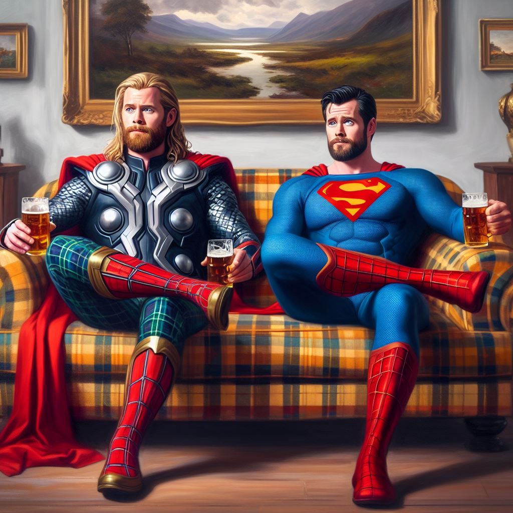 An afternoon on a plaid sofa 1