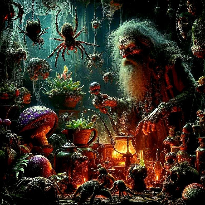 A wizard and his pets...