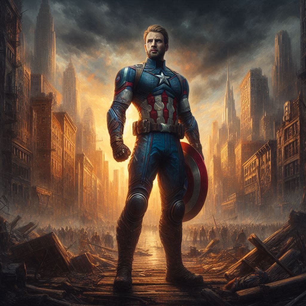 Captain America in a time flux