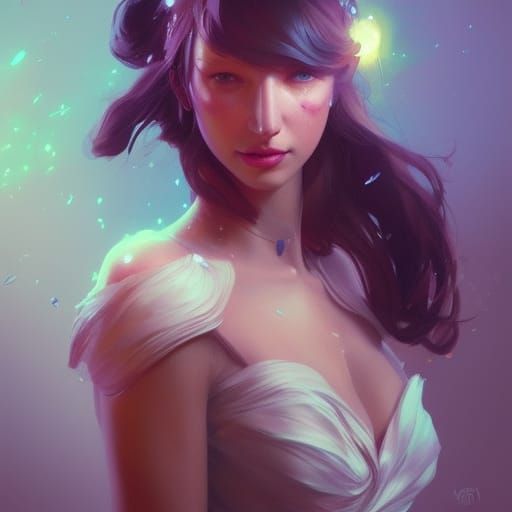 Woman with Animal Hat Holding Blue Egg
