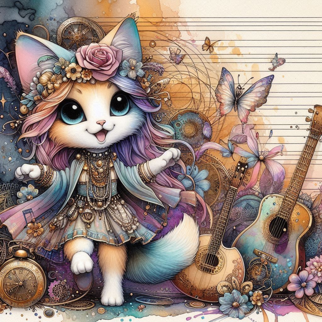 Punk Fairy Tale  Junk Journal Page