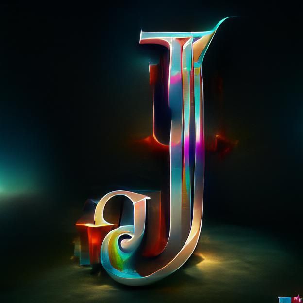 ELEGANT sophisticated typeface letter uppercase « J », TYPOG...