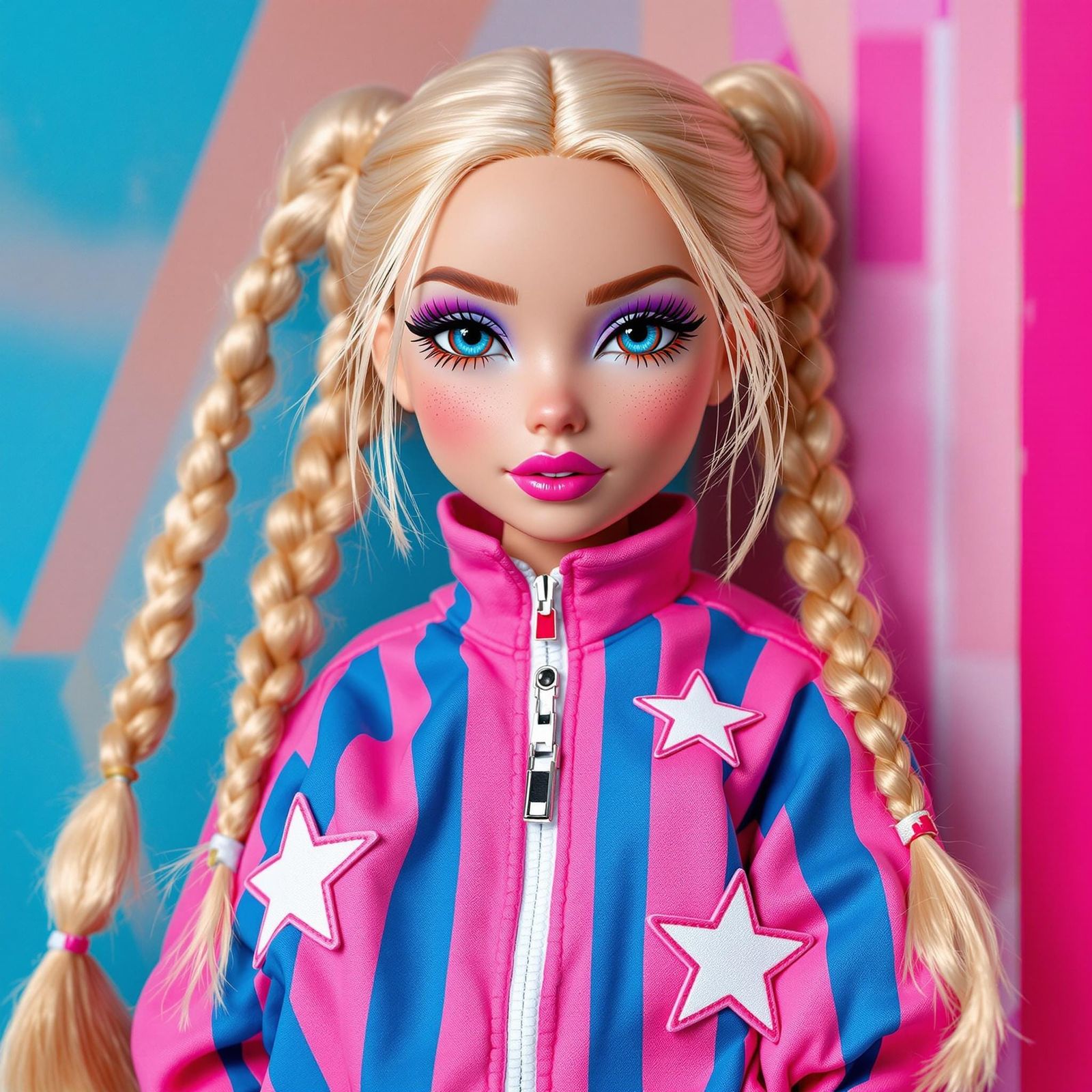blonde slavic russian track suit bratz doll