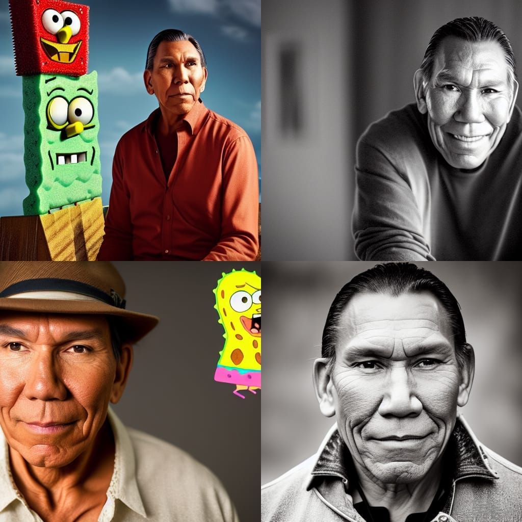 Wes Studi voice acting for SpongeBob.