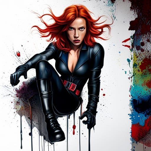 Black widow - AI Generated Artwork - NightCafe Creator