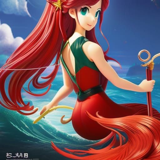 Red mermaid