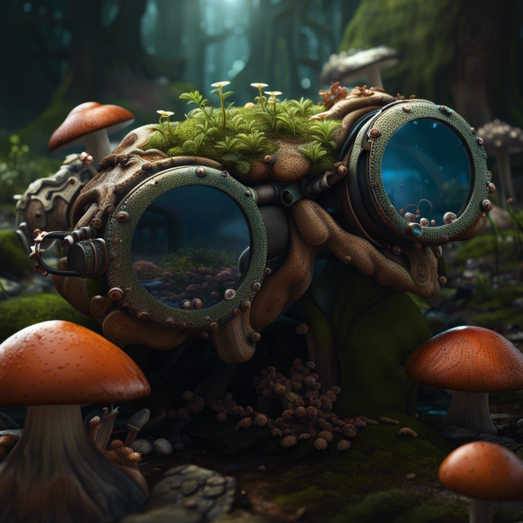 Mushroom goggles  by @Dorian