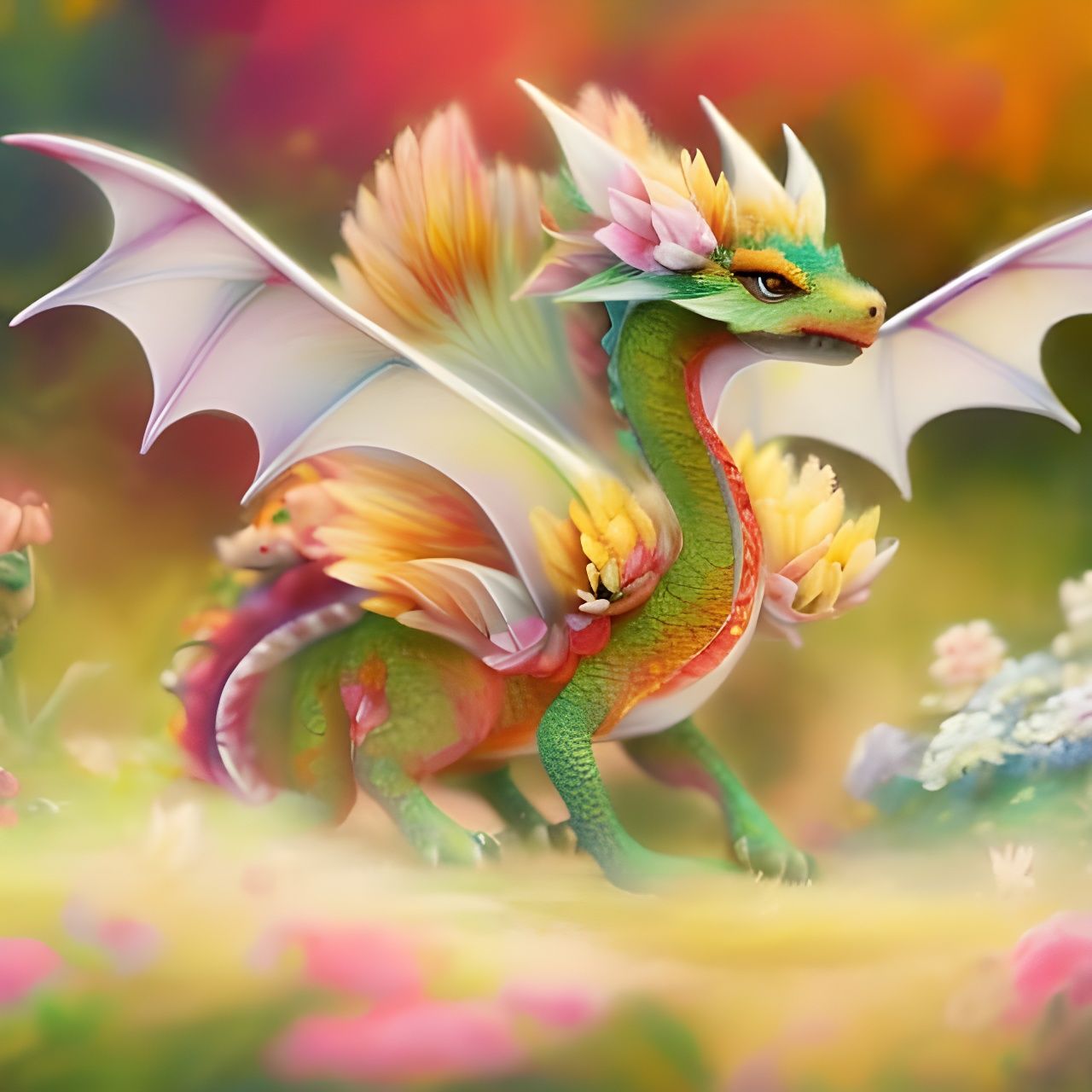 Spring has Sprung, and the Little Dragon's Still Grumpy  by @Eclectic