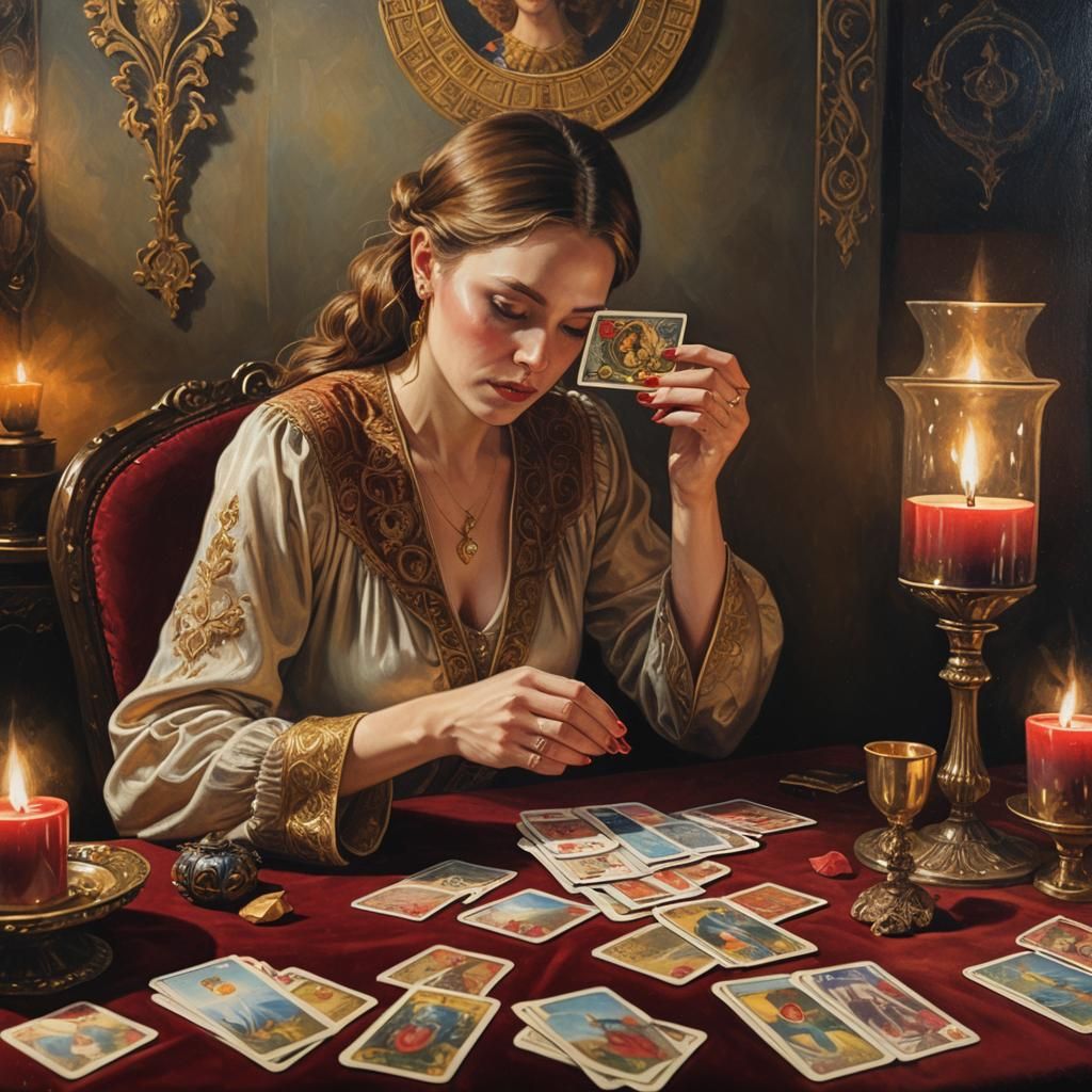 Tarot cards explains the mystery of life and love. 