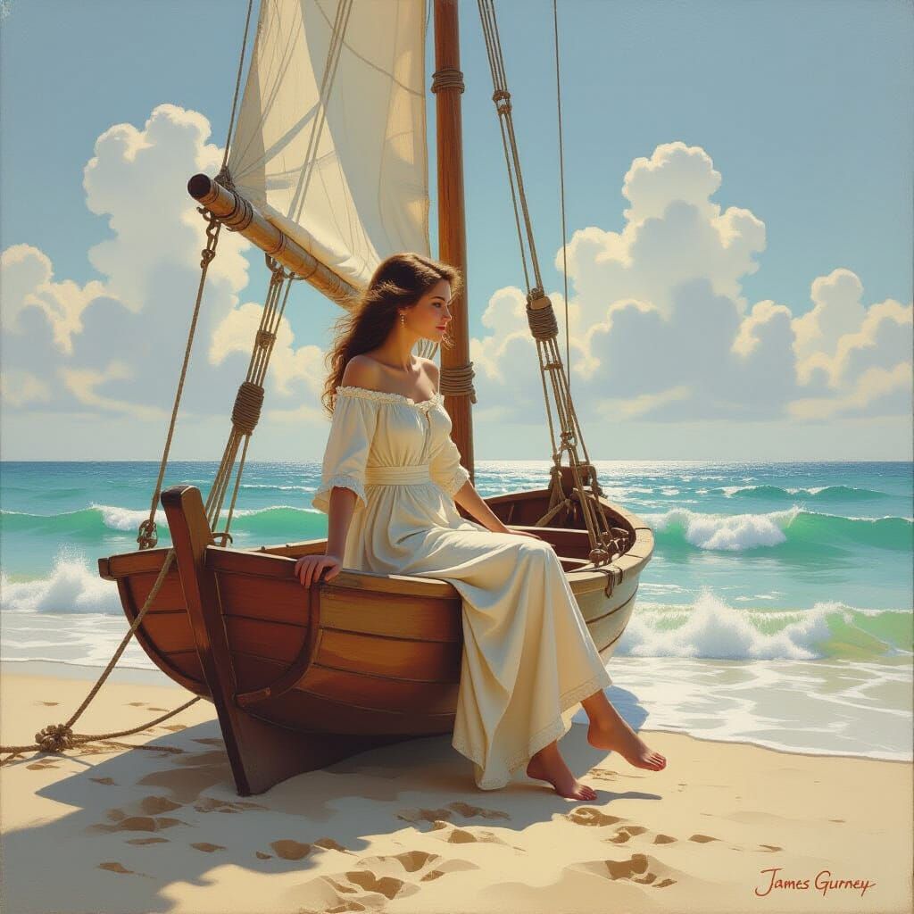 A Pure Heart Renewed Spirit Oil Painting