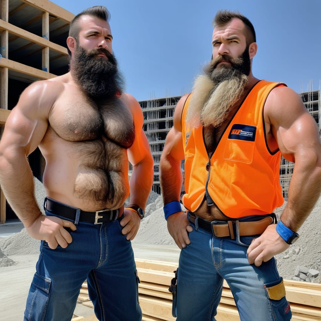 Construction Muscle Men