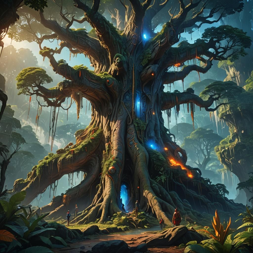 Sanap and Bandar in Mystical Jungle Concept Art
