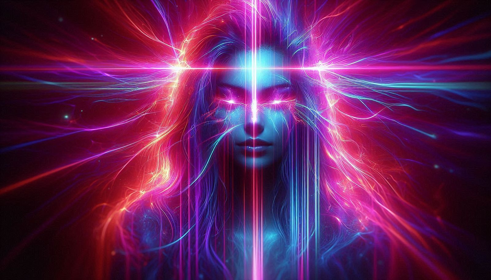 Blazing Grace 🌸🙏 Overlay Neon Rain