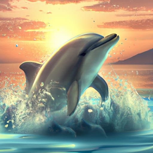 Dolphin in ocean