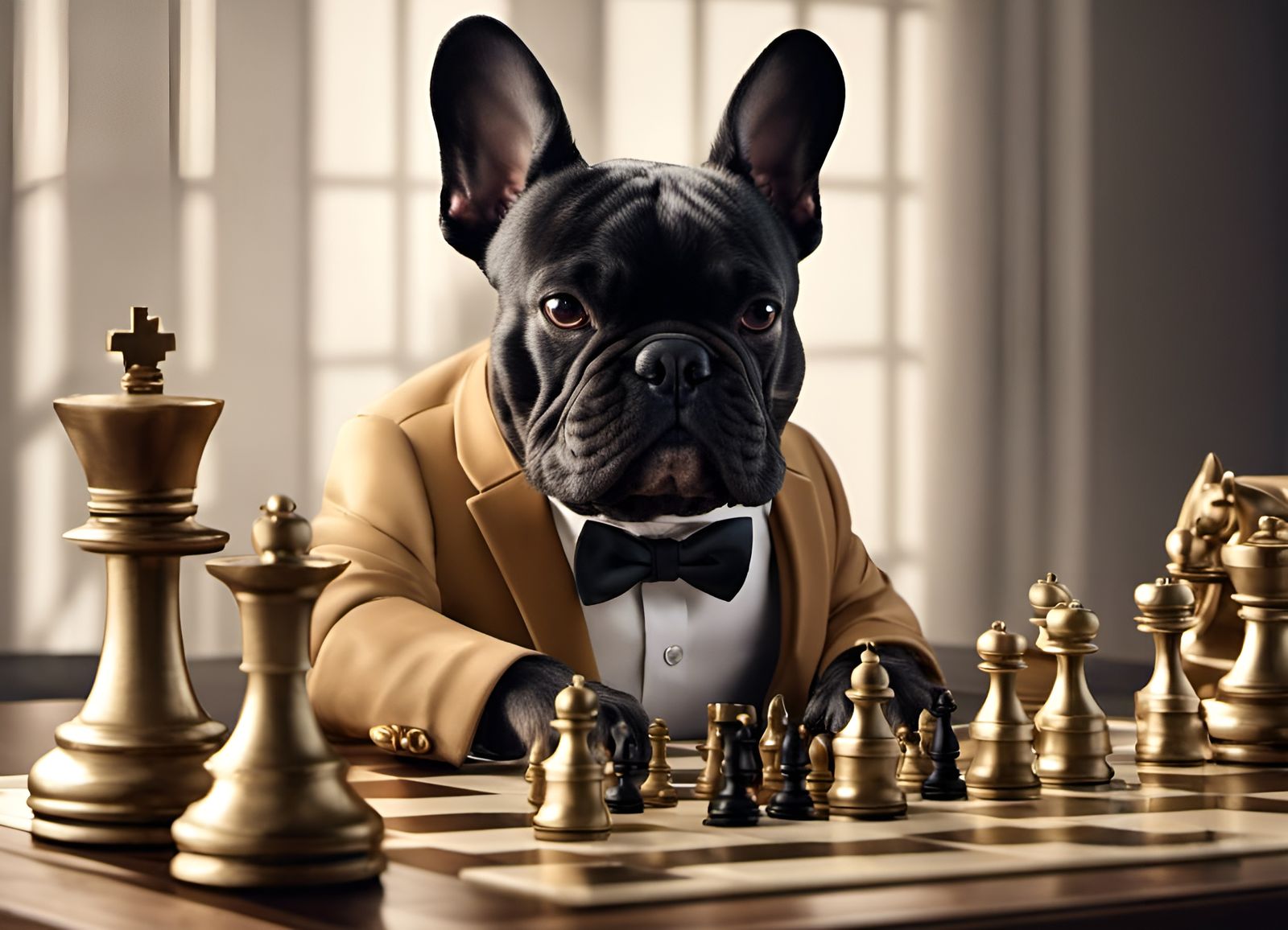 Sir Balthazar, moments before his 12th straight chess tournament win  by @Arxavius