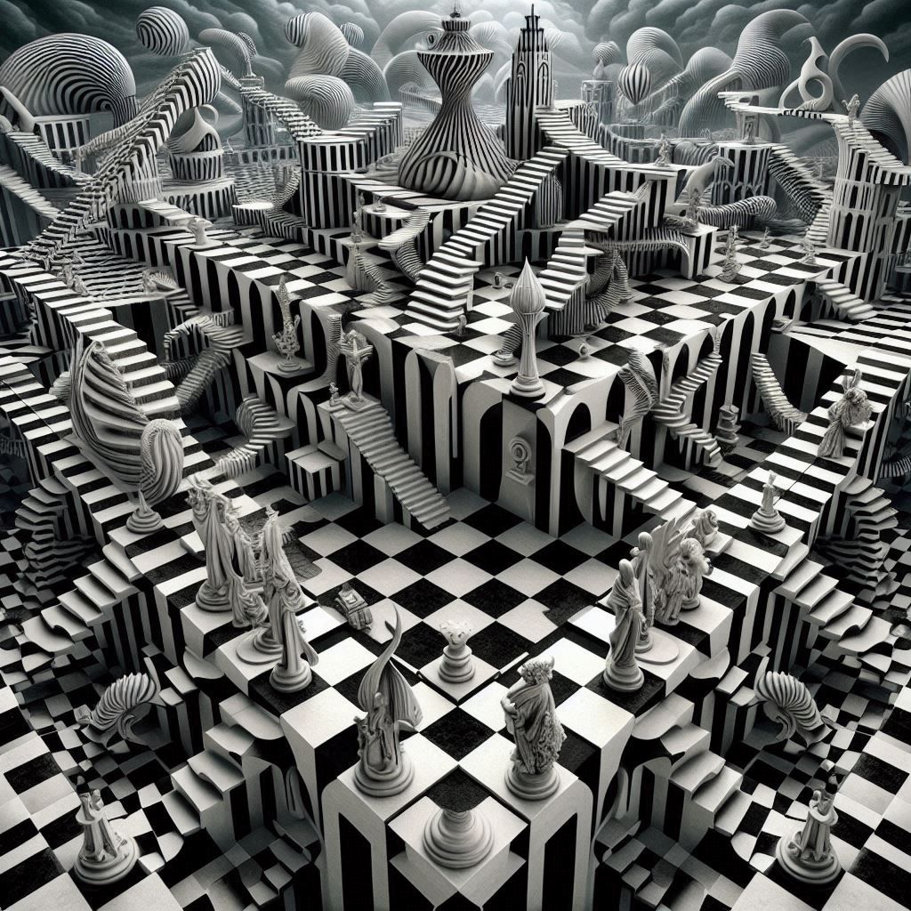 MC Escher Chessboard