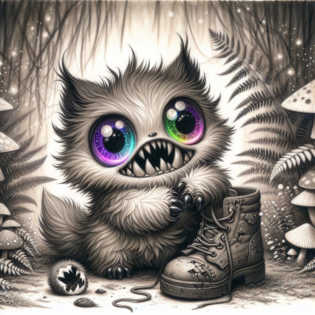 Oh this boot? It's just a chew toy. *blinkblink coughing up a sock* Promise.   by @Winter