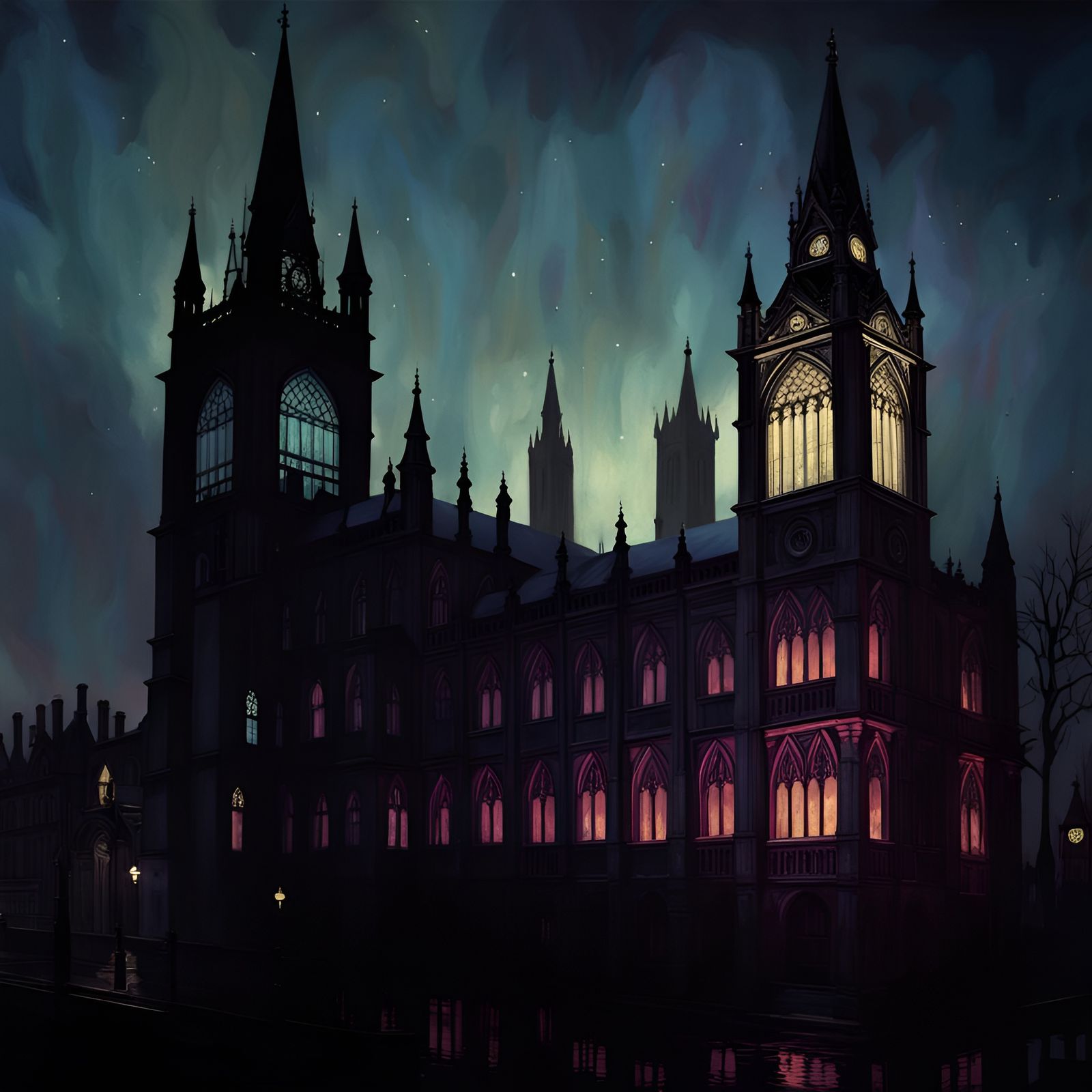 In The Cold Light of Night gothic art victorian era London beautiful ...