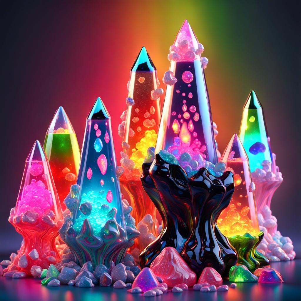 Molten Crystal Lava Lamps
