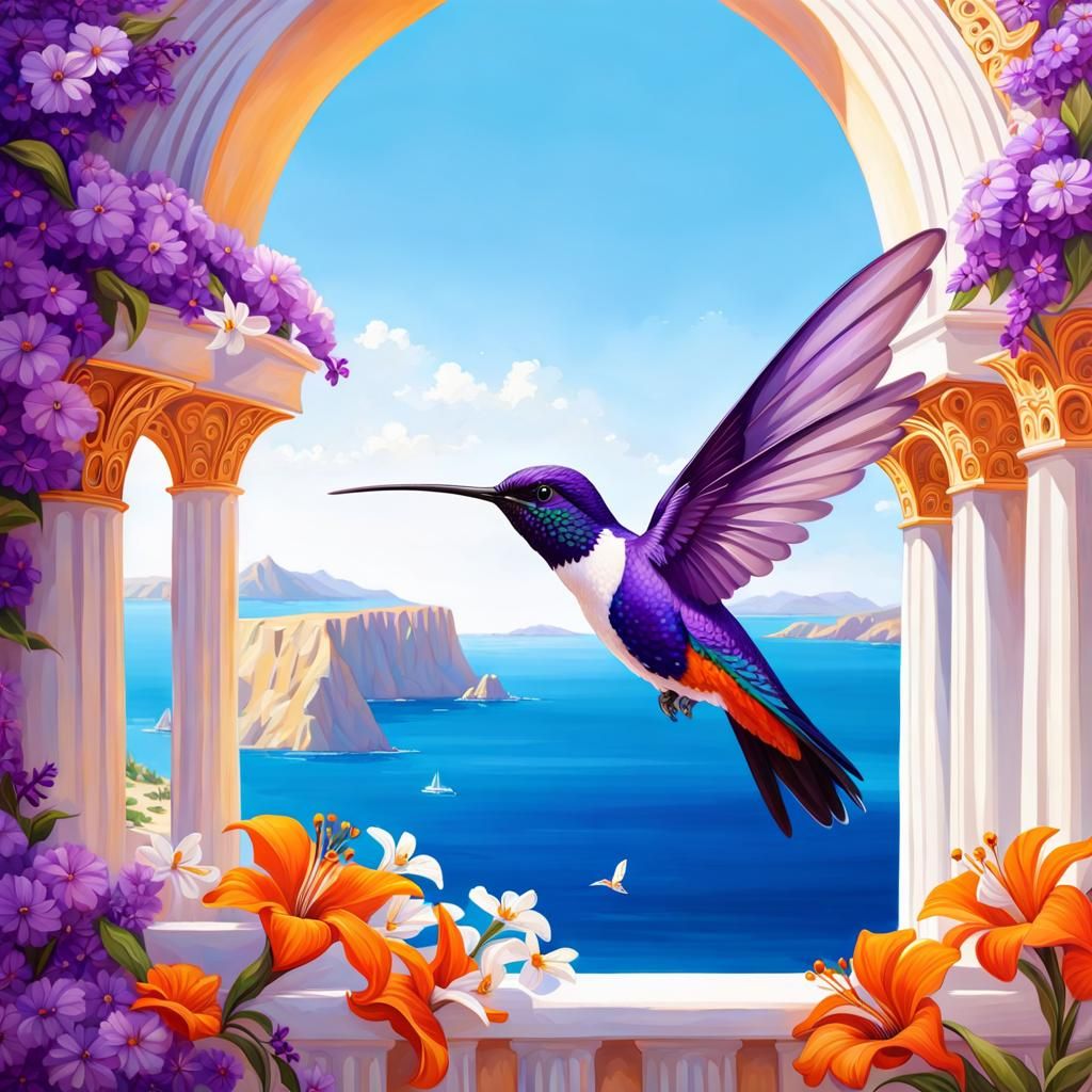 Purple Hummingbird 2