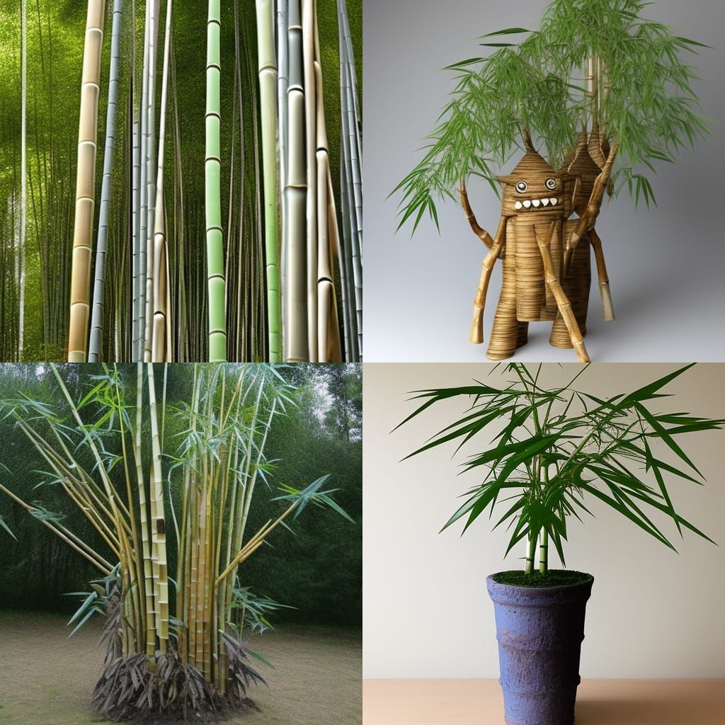 neolithic bamboo monster plant - AI Generated Artwork - NightCafe Creator