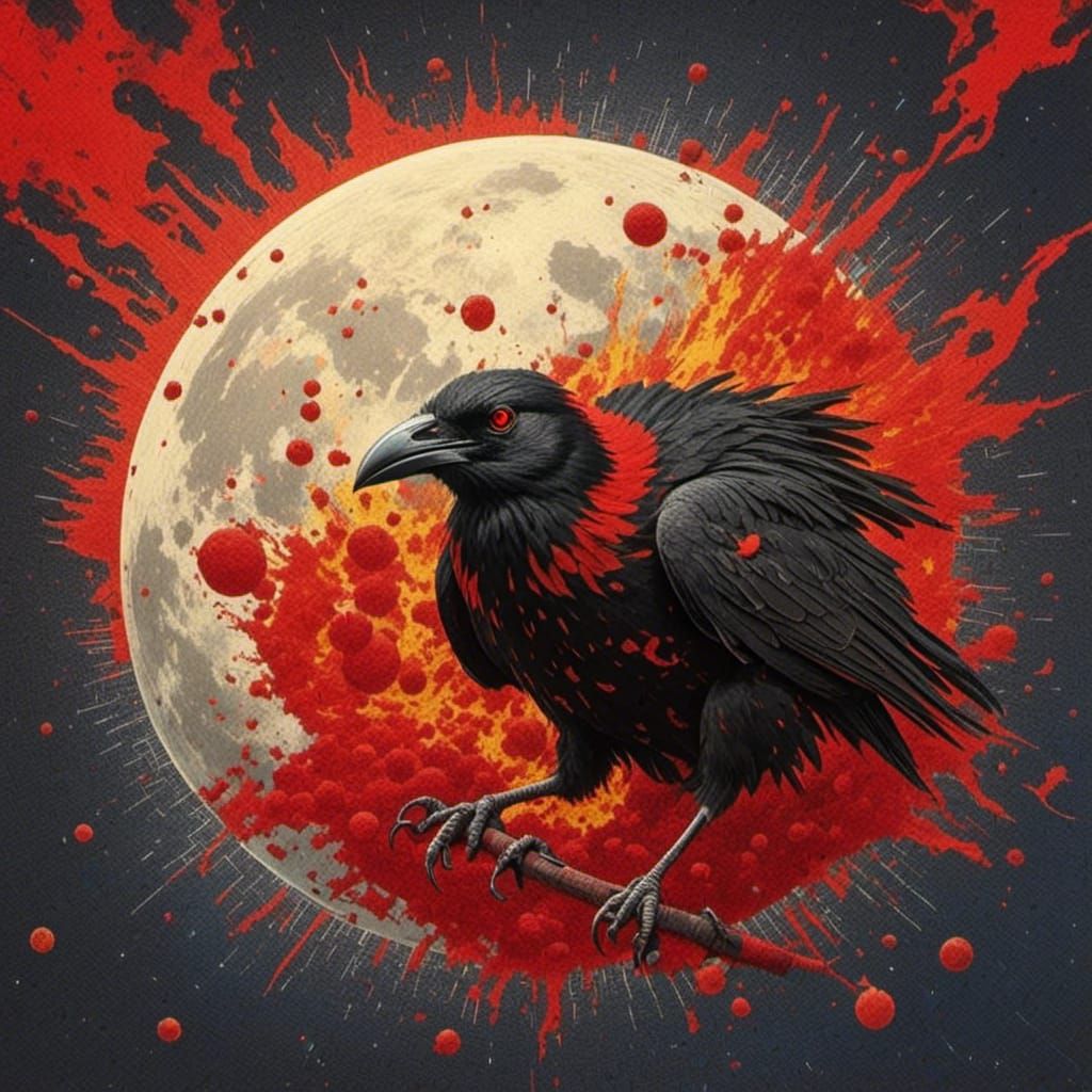 <lora:Ravens Sun:1.0> Exploding moon 
