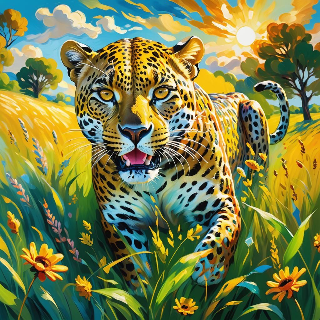 Playful Leopard