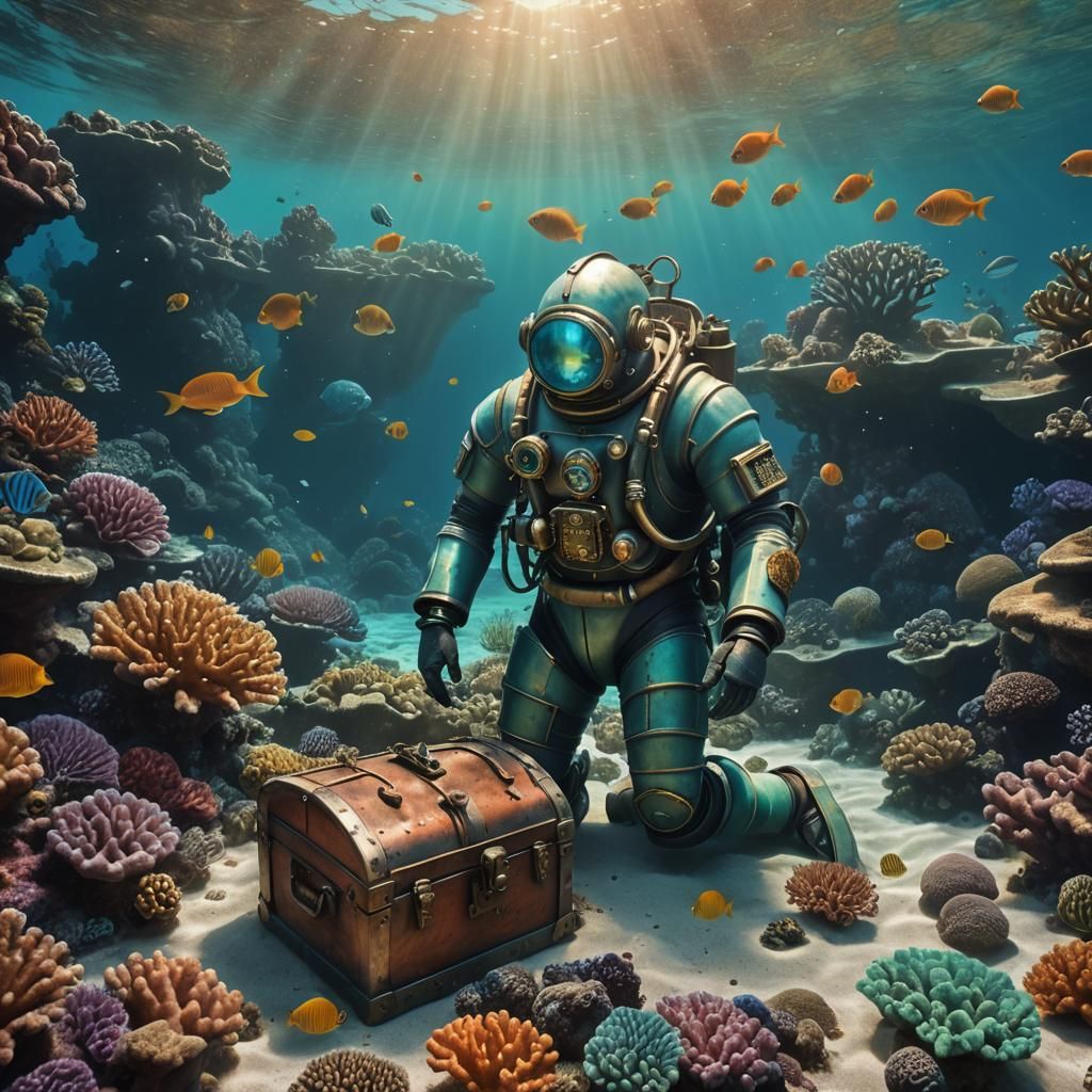 Seasonal Symphony: Coral Reef Treasure  by @James