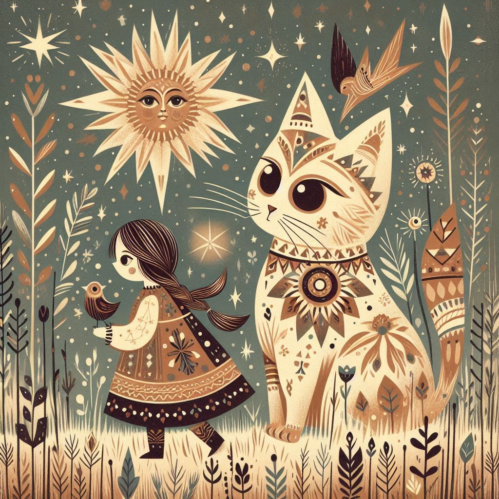 Whiskers in the Stars: Whimsical Folk Fusion