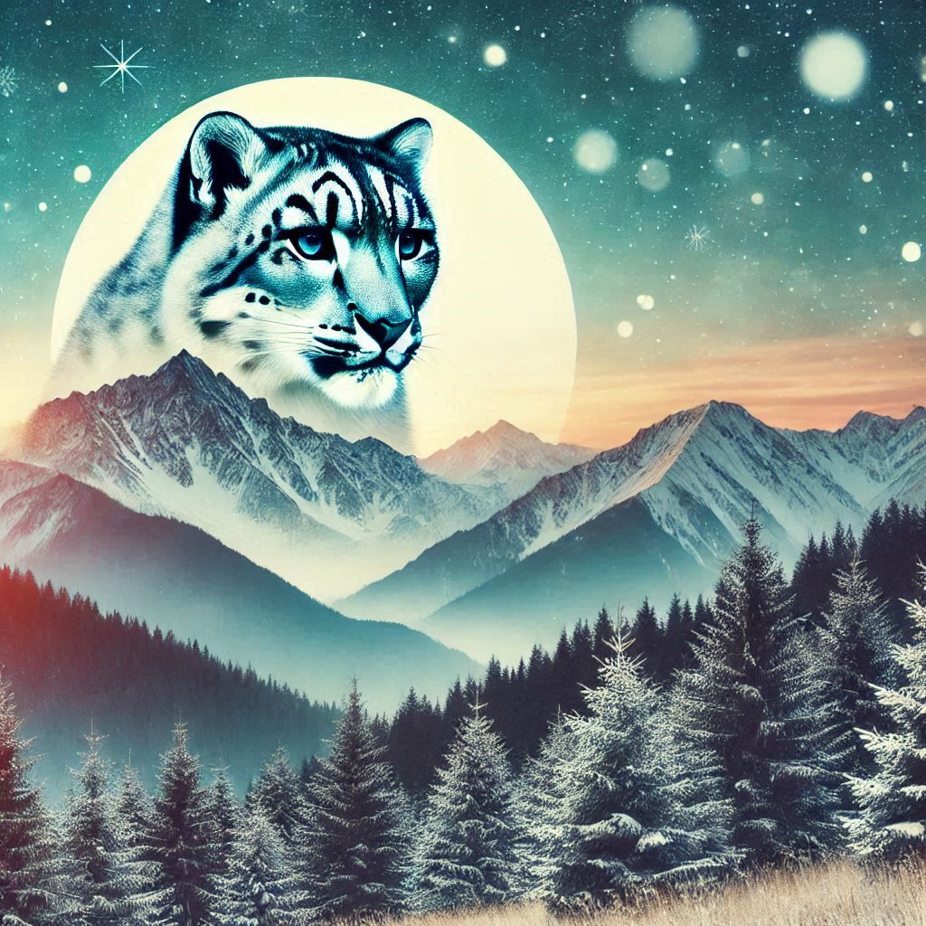 double exposure beautiful fantasy DALL-E 3 portrait landscape..