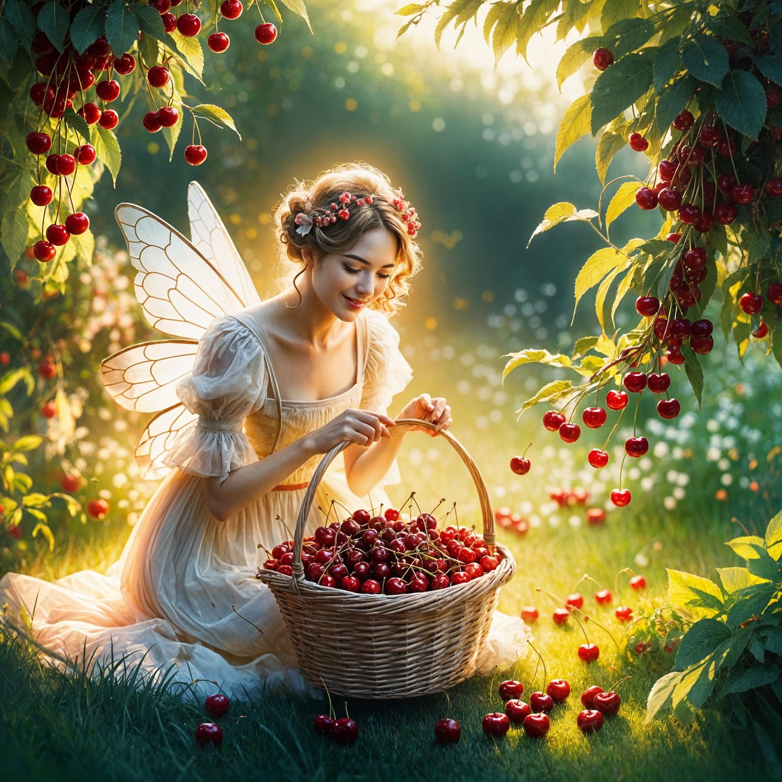 Cherry orchard  by @ChiChi