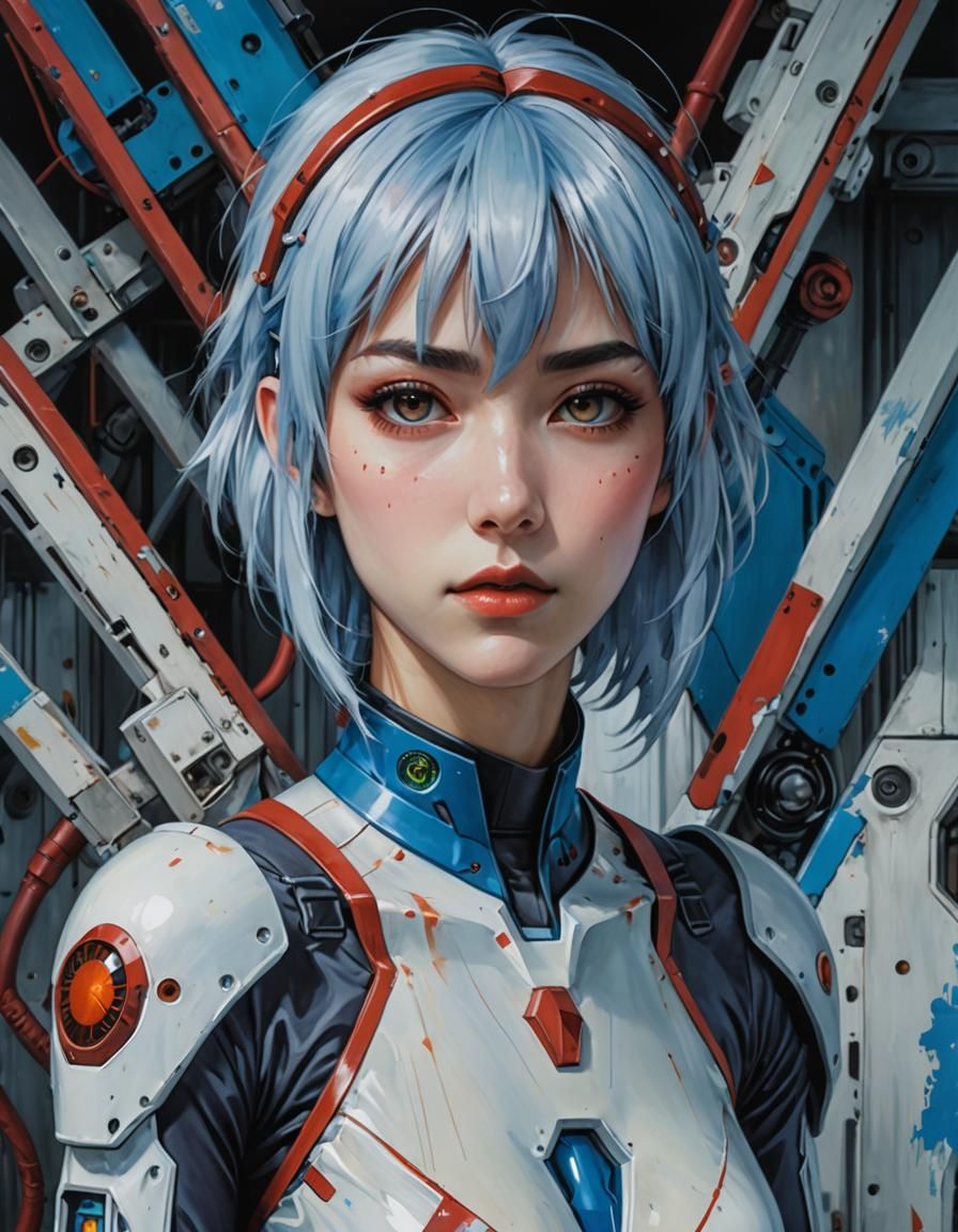 Rei Ayanami cosplay (2/2) - AI Generated Artwork - NightCafe Creator