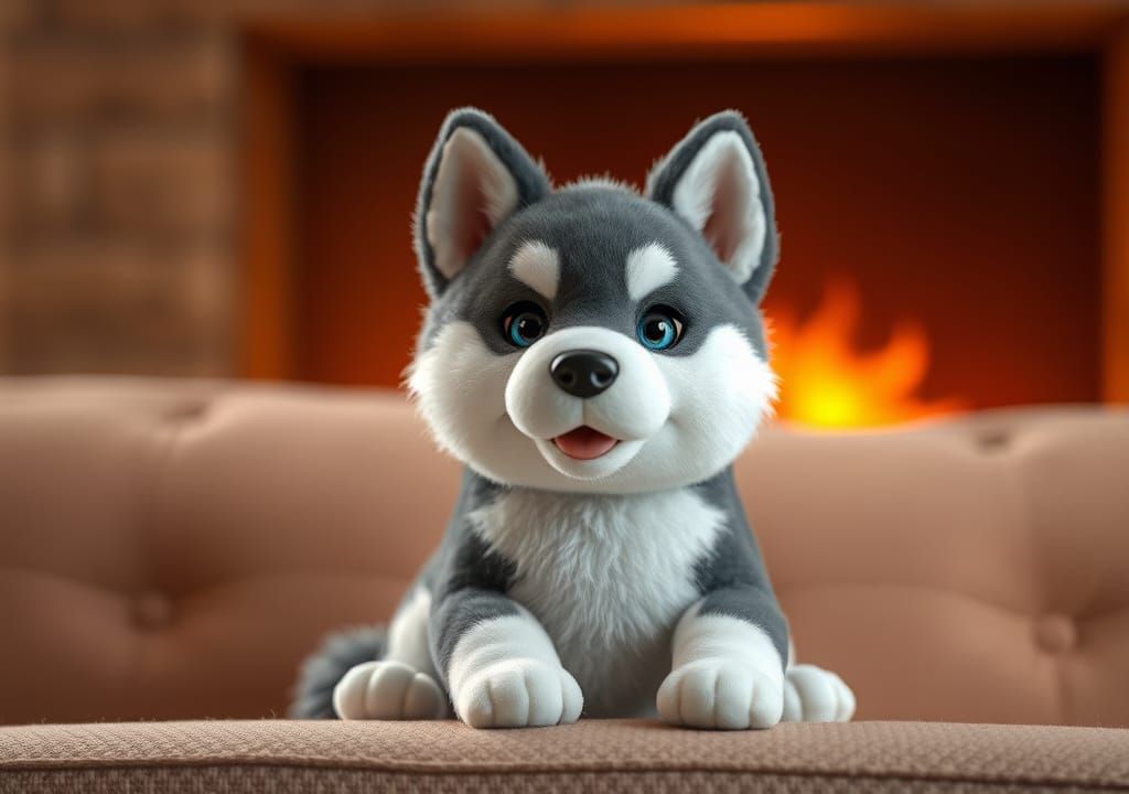 husky plushie