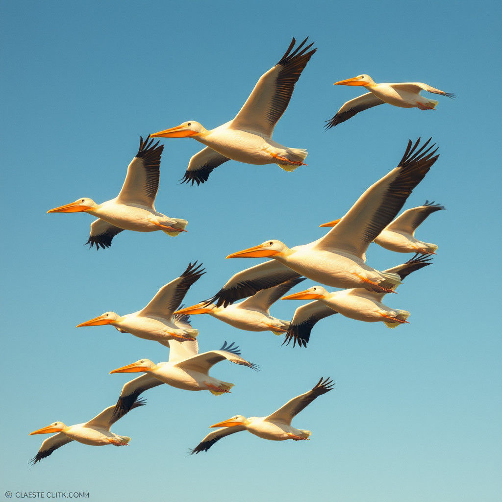 Pelicans Soaring Southward: A Romantic Migration