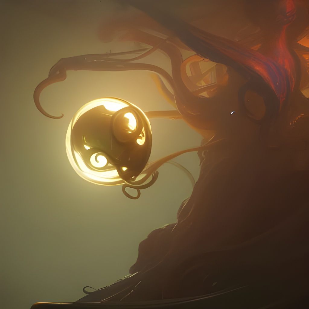 Tentacle orb with light
