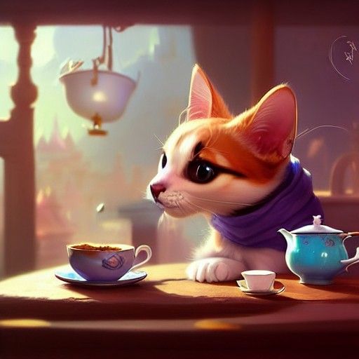 Too Hot Coffee At the Cat Cafe