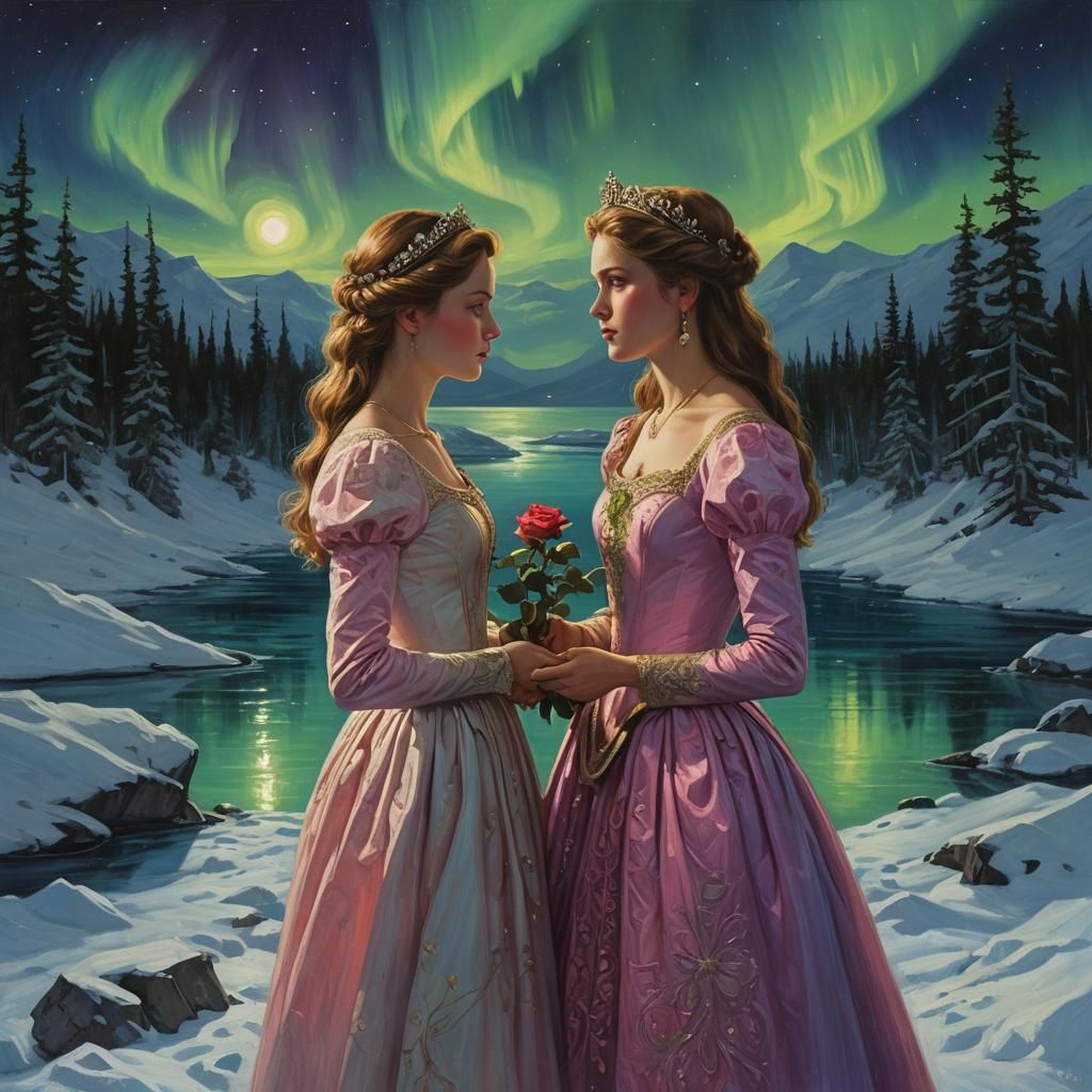 À real rose given to a real princess that lives, under the n...