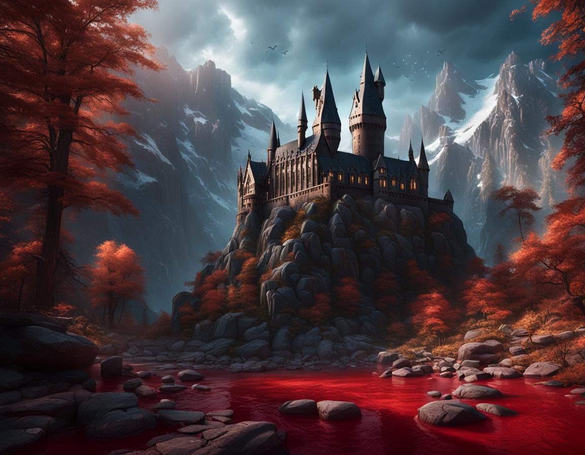A pure blood from Harry Potter detailed matte painting, deep...