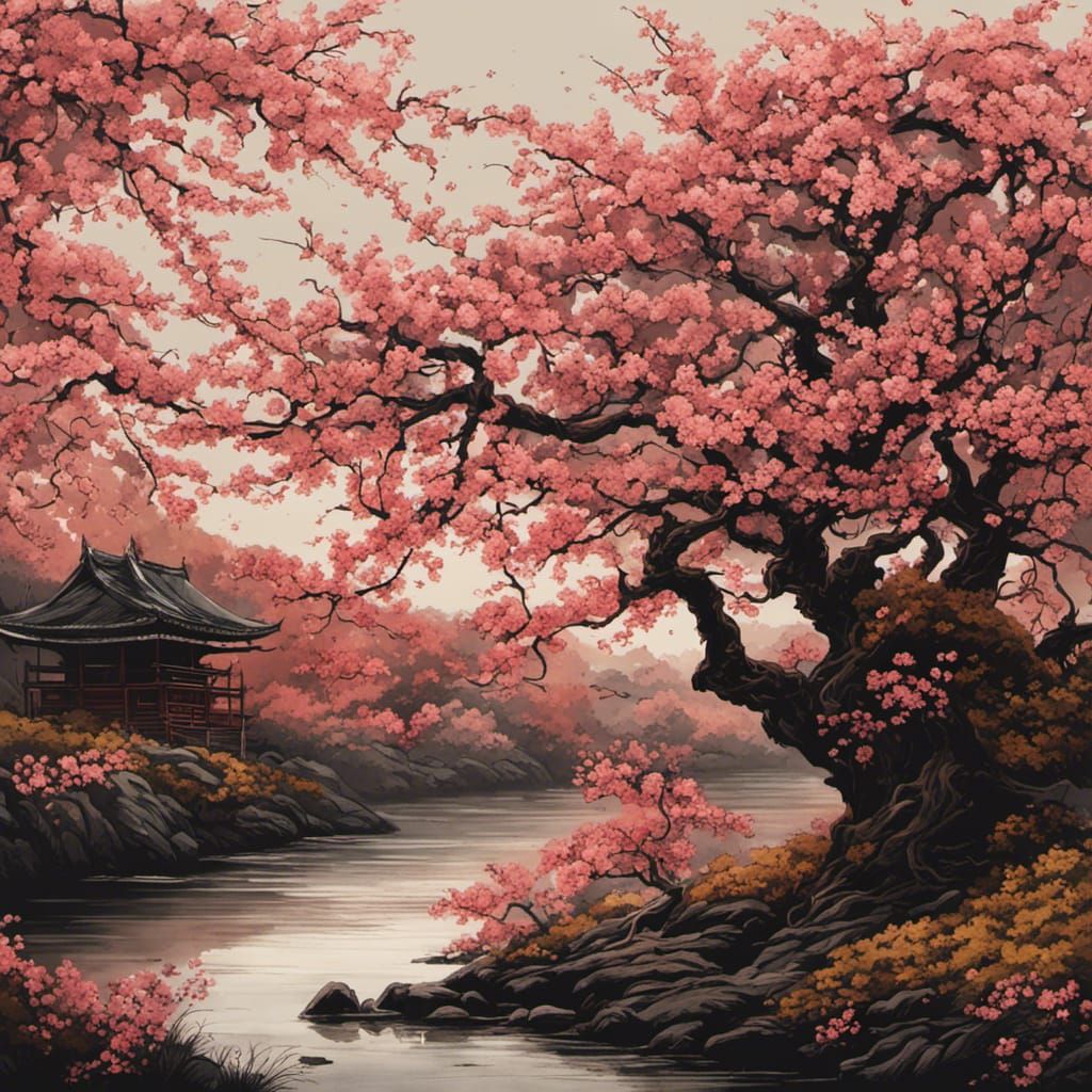sakura tree   by @Cassber