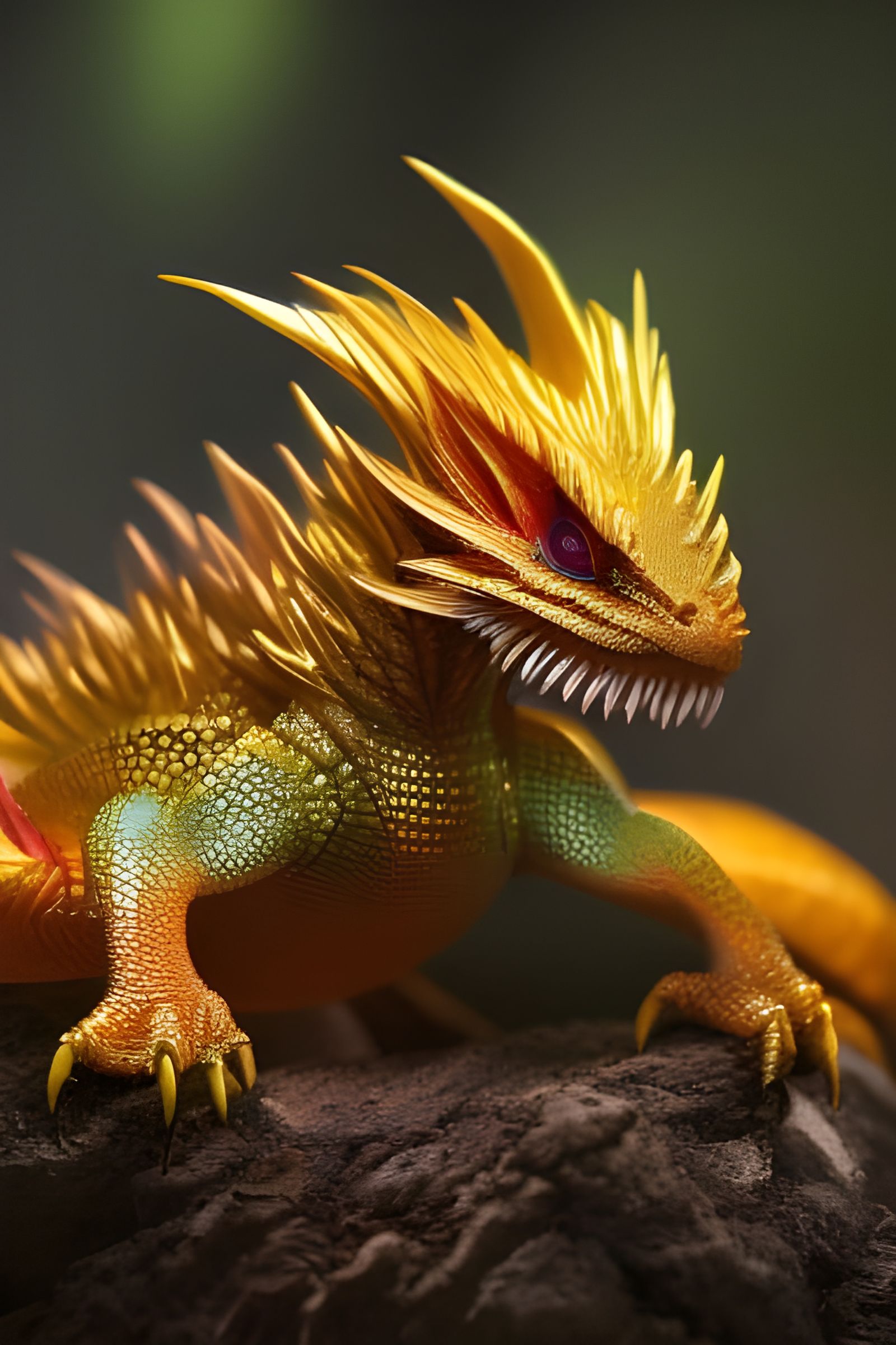 Baby Dragon  by @CallMeGrimm