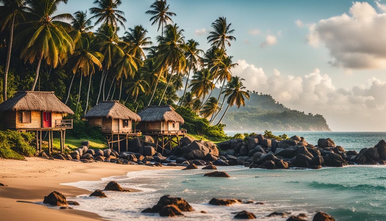 hut village besides the ocean 7