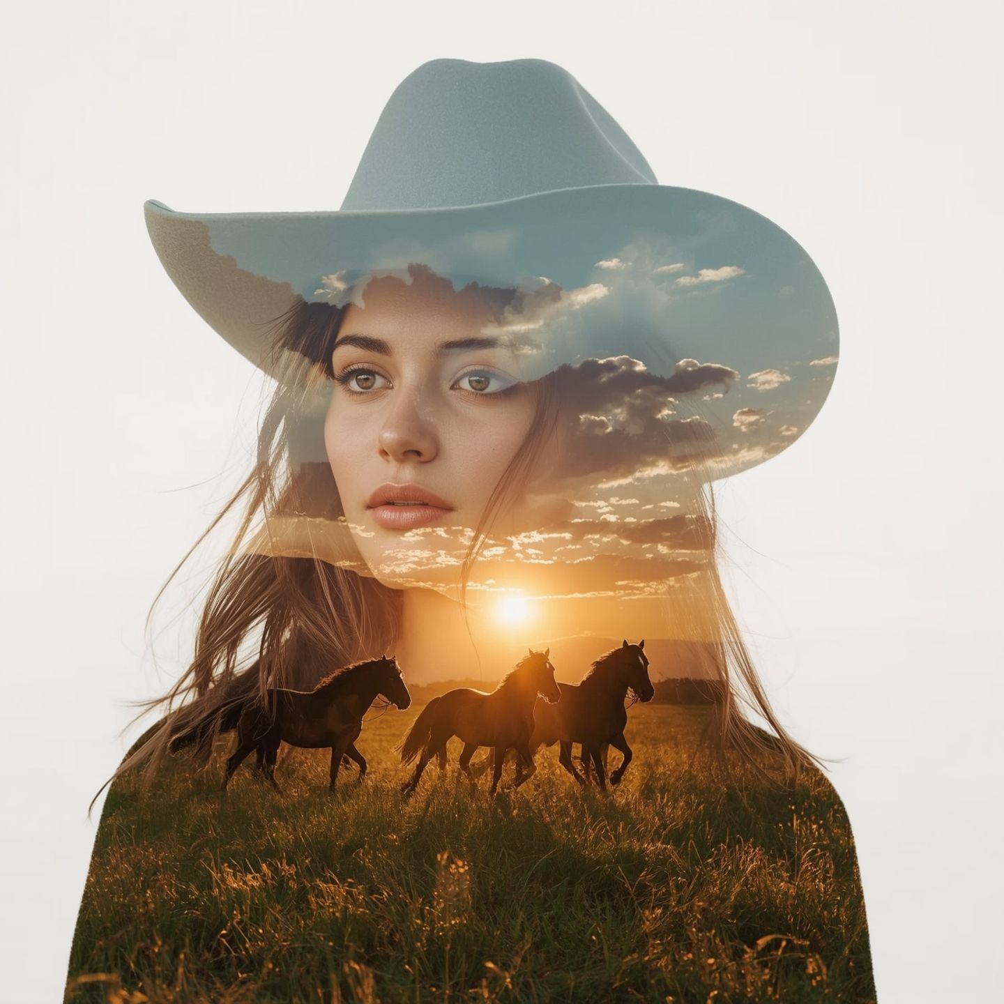 A double exposure style