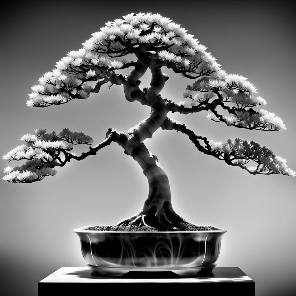 x-ray of bonsai tree