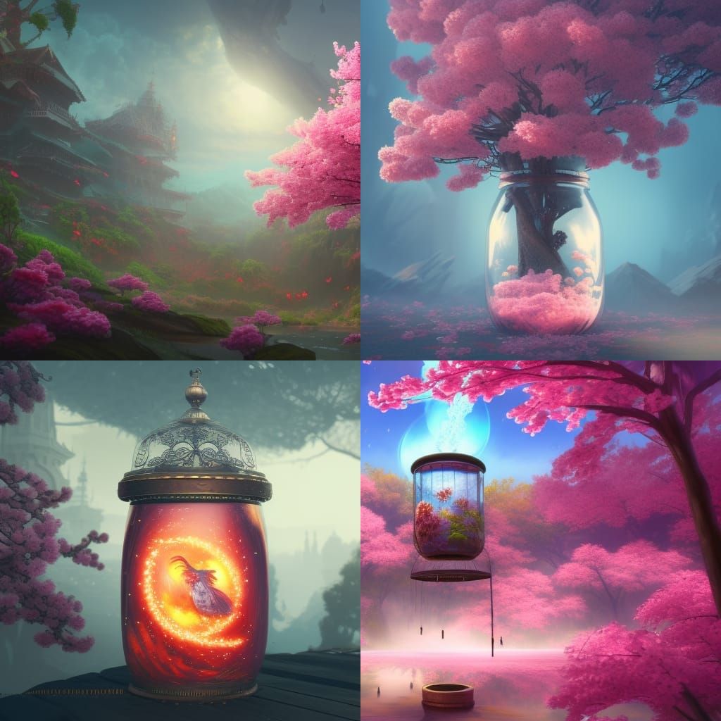 Sakura in a jar