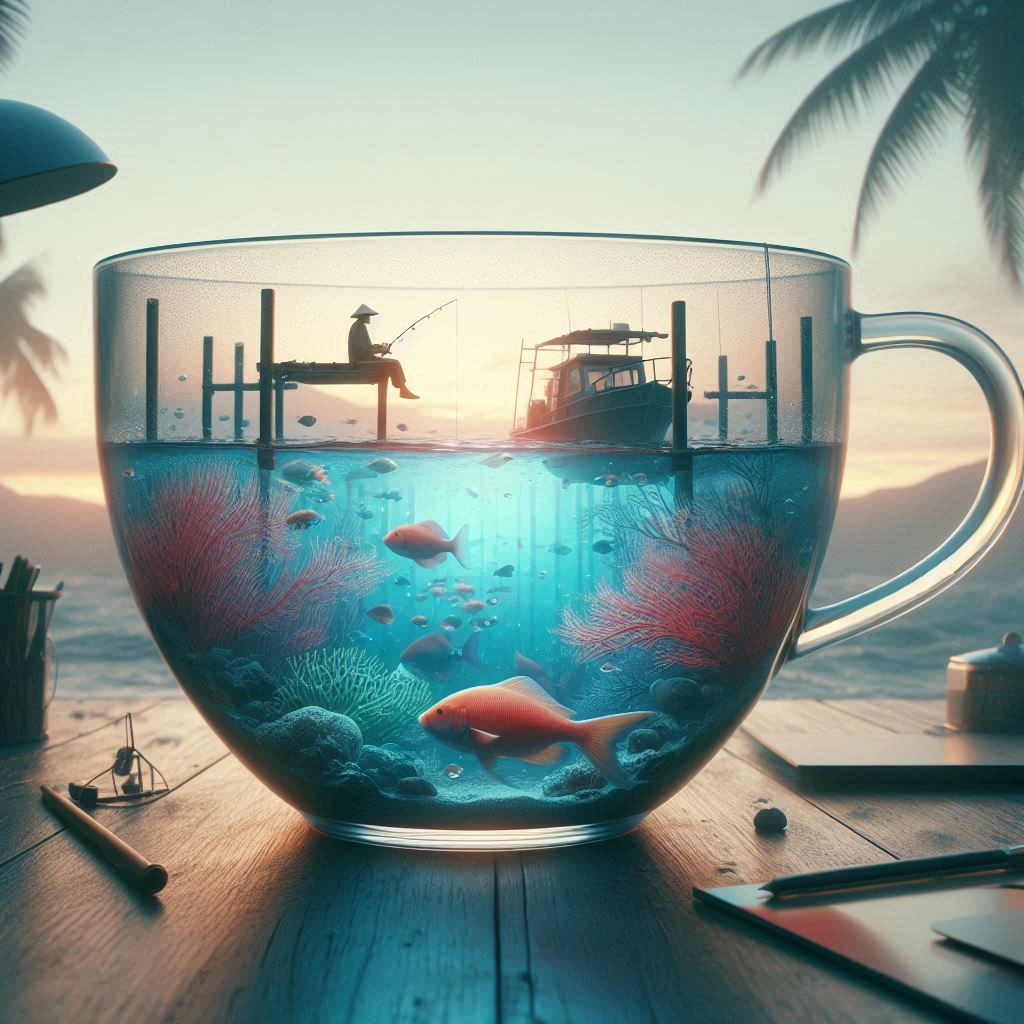 Going fishing in a teacup