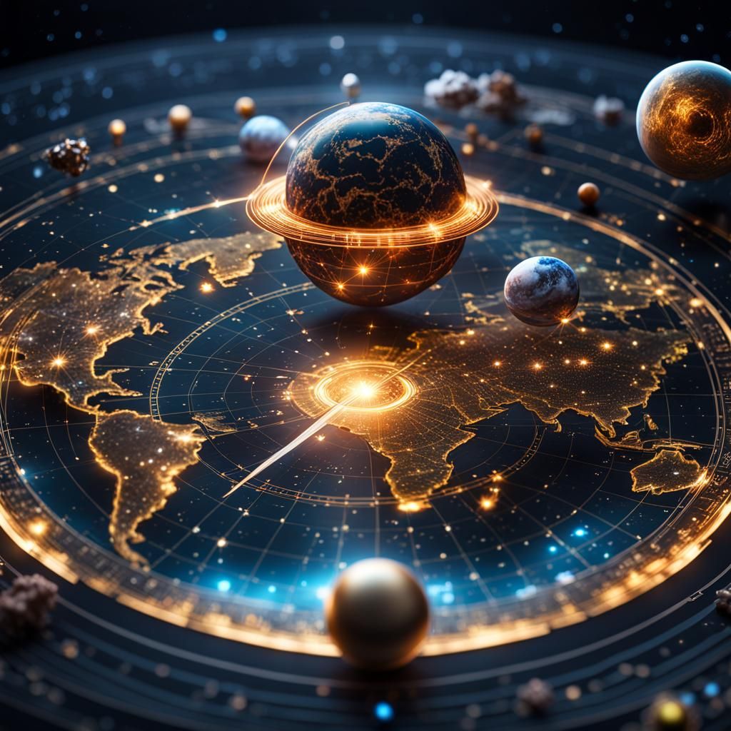 Galactic Map  by @Sarah