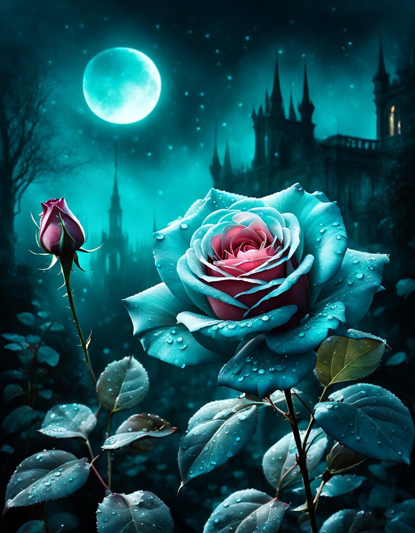 Night Rose - AI Generated Artwork - NightCafe Creator