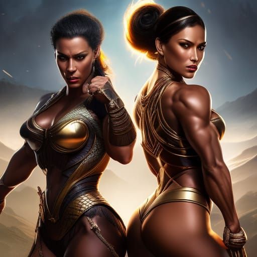 Lesbian Warriors 6 Ai Generated Artwork Nightcafe Creator