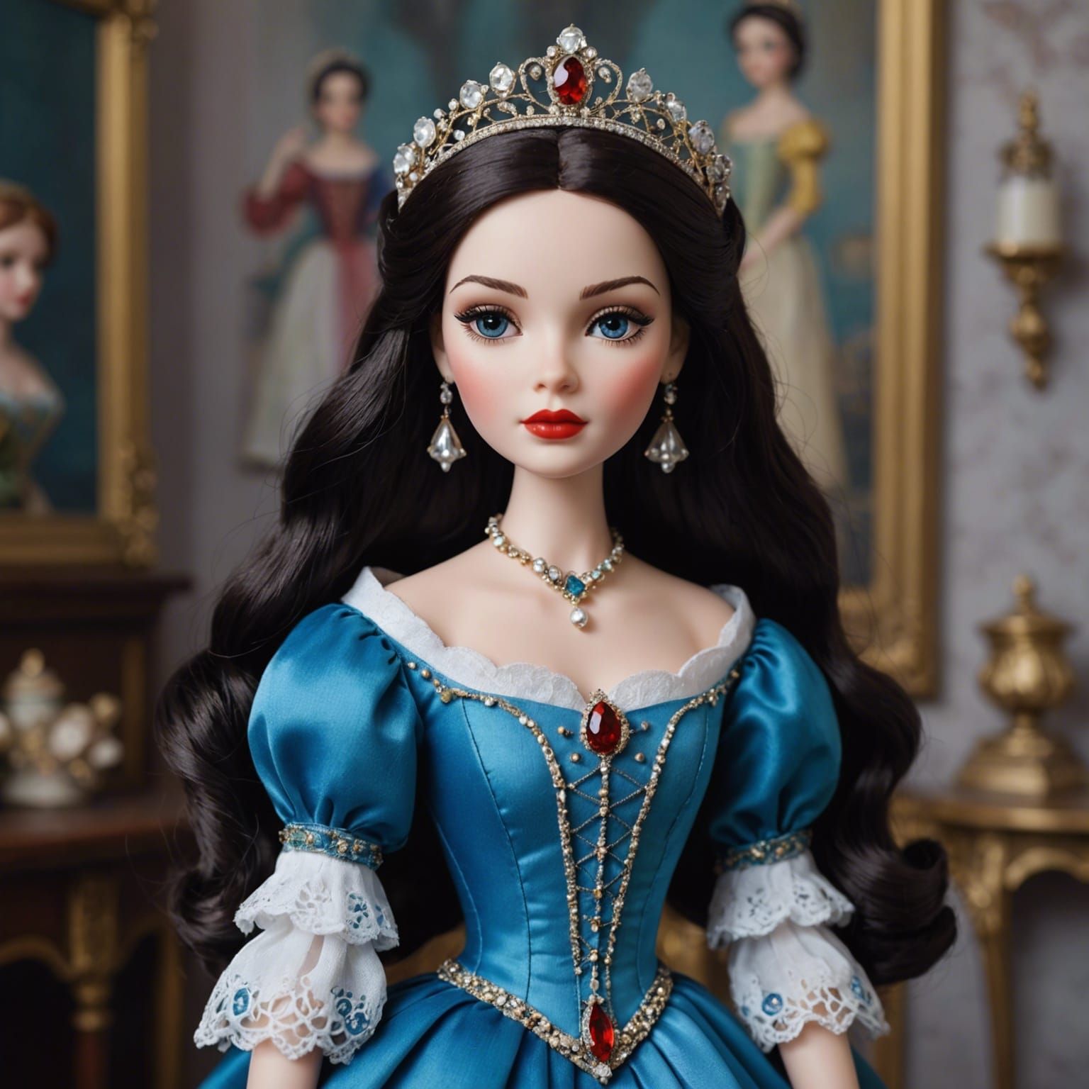 Snowhite doll in style Marina Bychova. - AI Generated Artwork ...